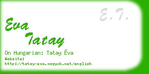 eva tatay business card